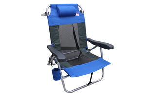 Outdoor Spectator Multi-Position Mesh Ultralight Beach Chair (2-Pack)