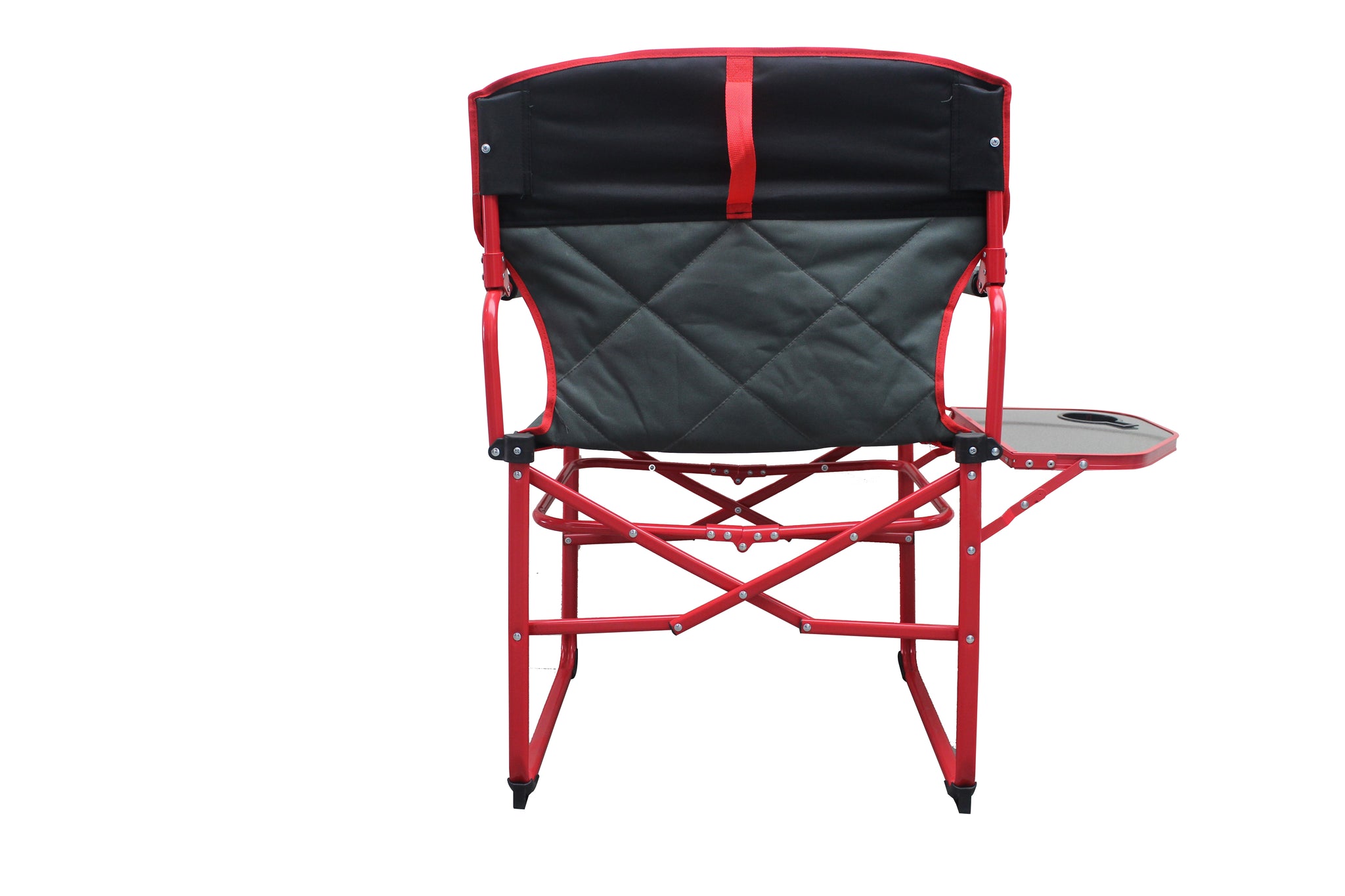 Outdoor Spectator Heavy Duty Compact Folding Camping Director Chair with Side Table and Carry Bag