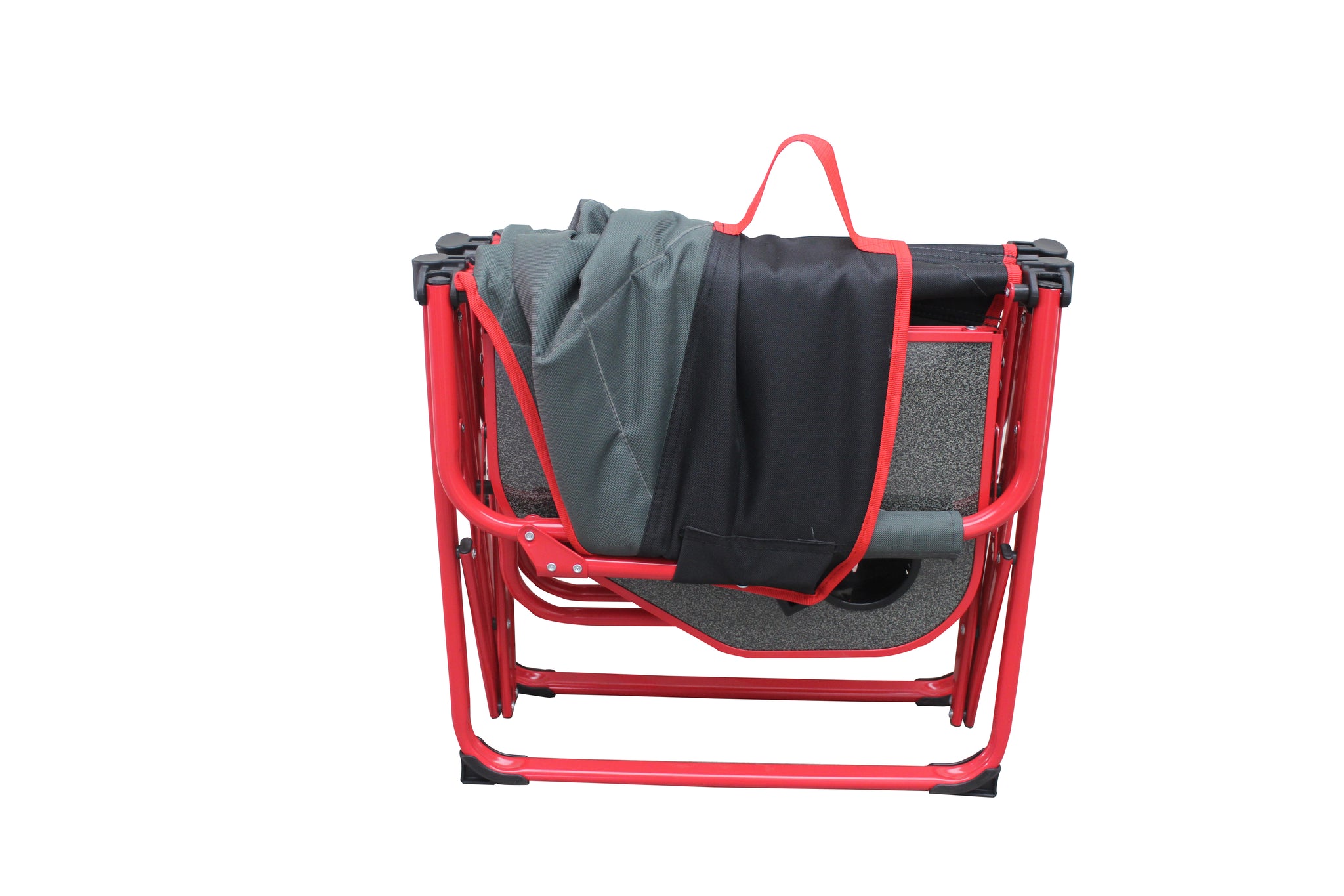 Outdoor Spectator Heavy Duty Compact Folding Camping Director Chair with Side Table and Carry Bag