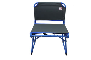 Outdoor Spectator Fold & Go Wide Stadium Seat for Bleachers Convertible Low Profile Camping Chair (225 Lb Capacity)