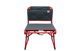 Outdoor Spectator Fold & Go Wide Stadium Seat for Bleachers Convertible Low Profile Camping Chair (225 Lb Capacity)